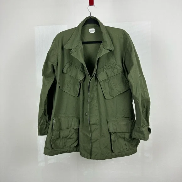 Vietnam War Era Named US Army Tropical Combat Jacket – Khaki – Size Large - Picture 4 of 14